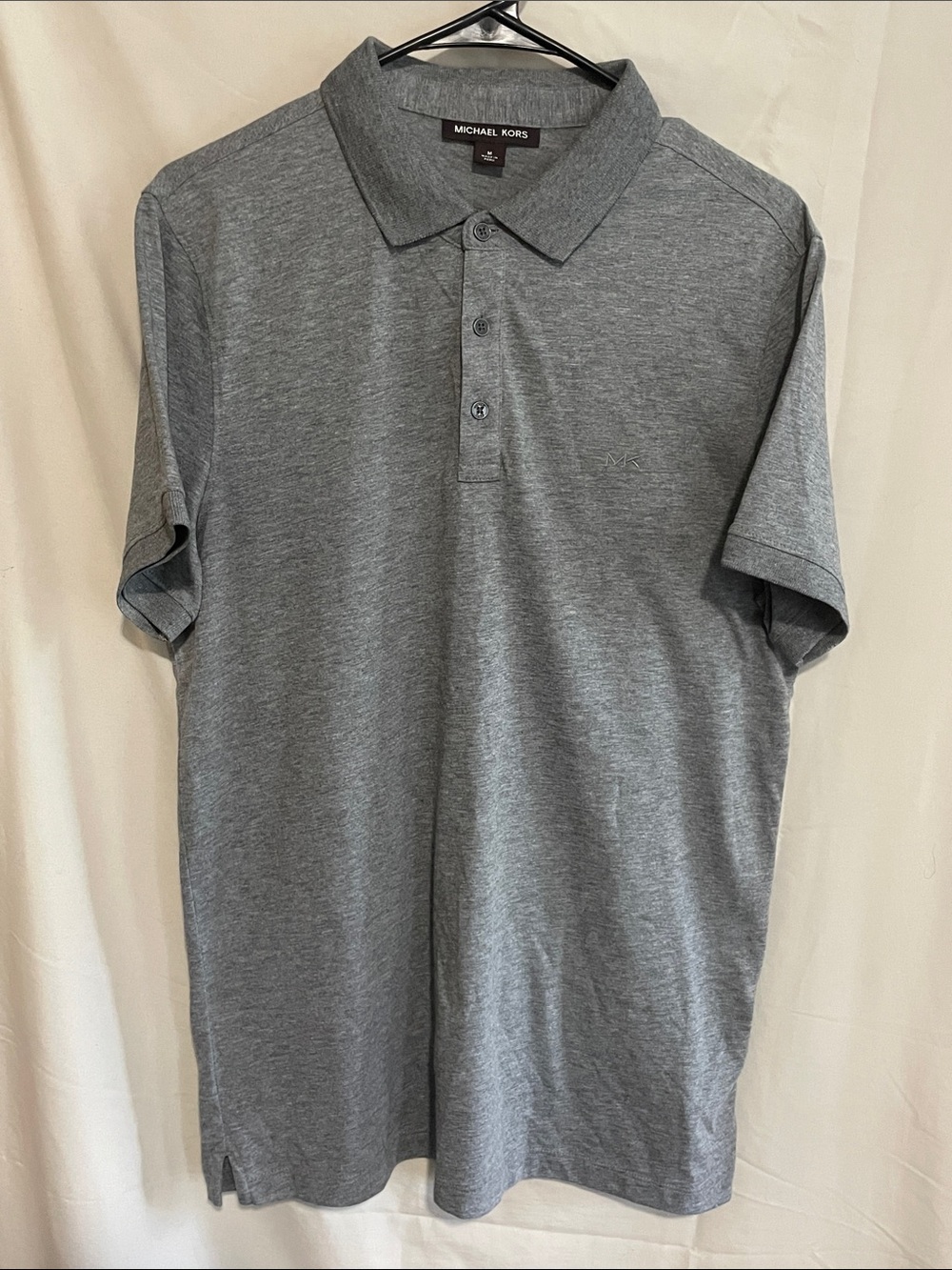 Michael Kors Heather Gray Polo with Subtle Logo